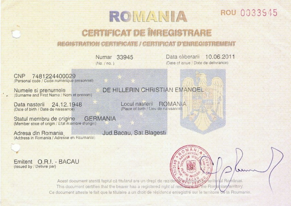 FAMILIA  "CONTE  CHARLES  de  HILLERIN"